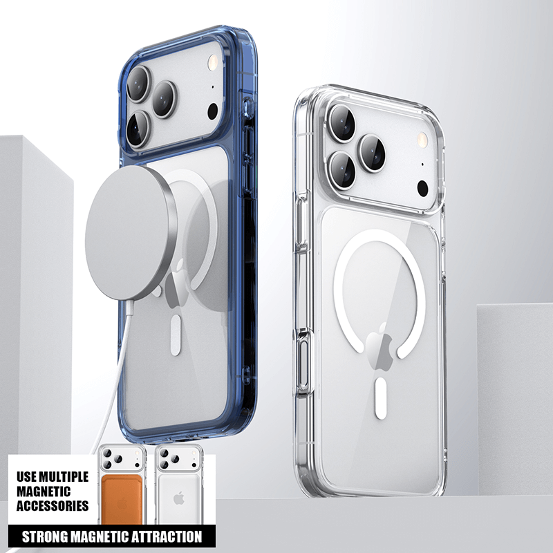 iPhone 17 Pro Max Aurora Magsafe Series Crystal Transparent Phone Case