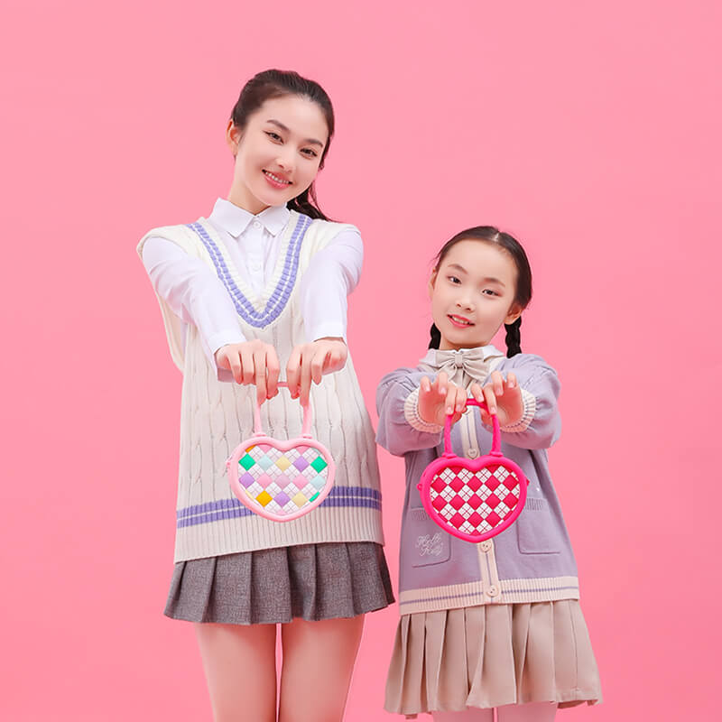 Diamond Love Q Uncle Silicone Children's Dual-use Bag