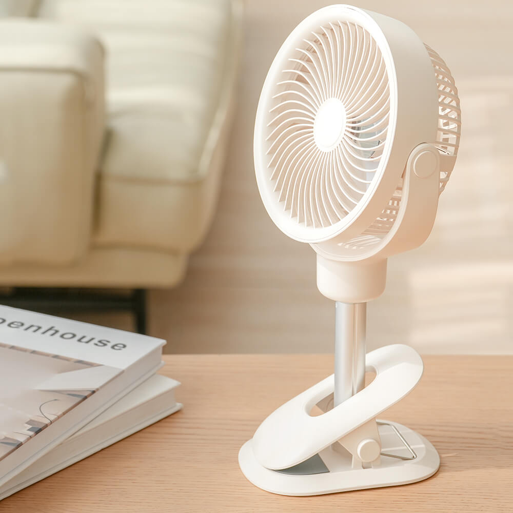 Mobie MultiFunctional Rotation Portable 4 Speed Fan with Night Light