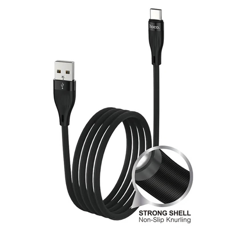 Hoco PVC Strong Shell 3A Charging Type-C to USB-A Cable DU45