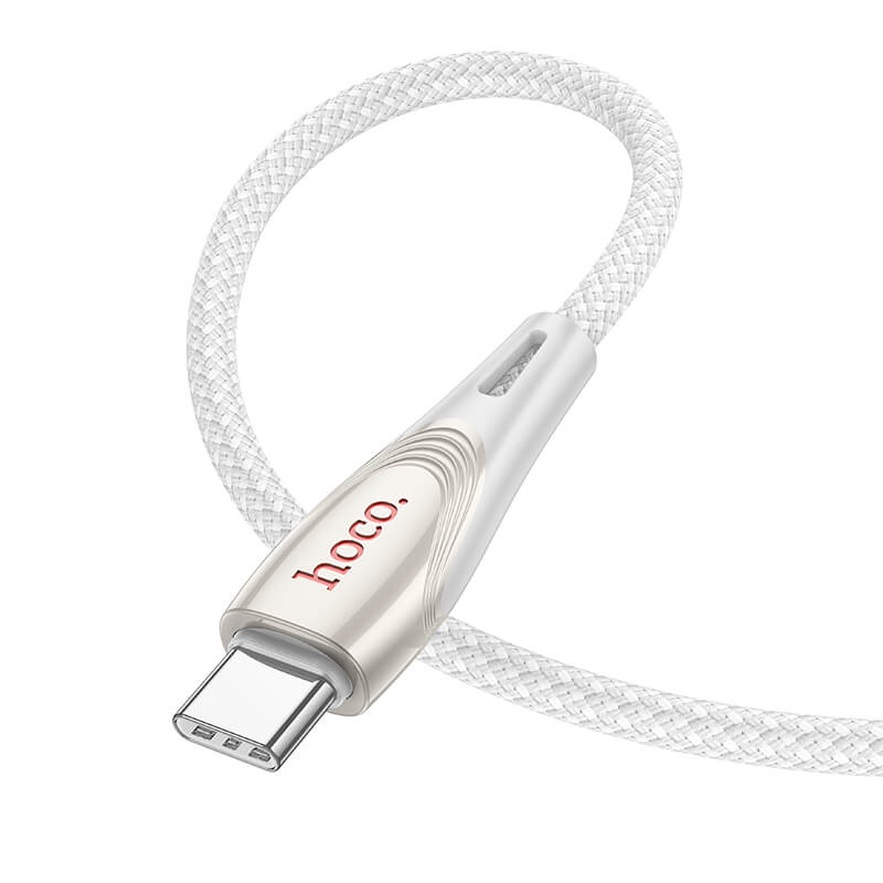 Hoco Nylon Braided Type-C to Type-C 60W Fast Charging Data Cable 1.2m U133