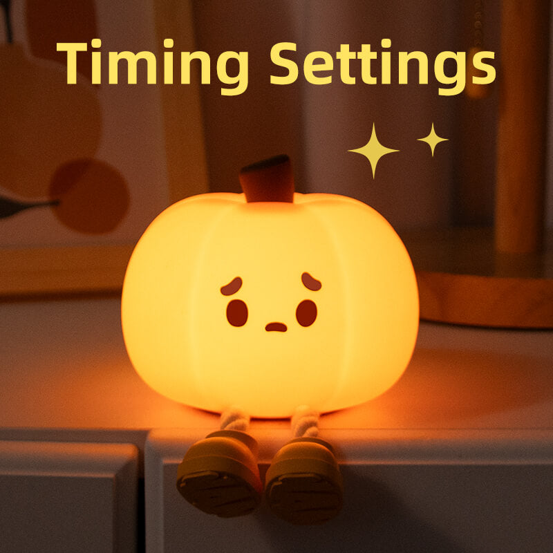 Mobie Little Pumpkin Soft Touch Silicone Pat Light Night Lamp