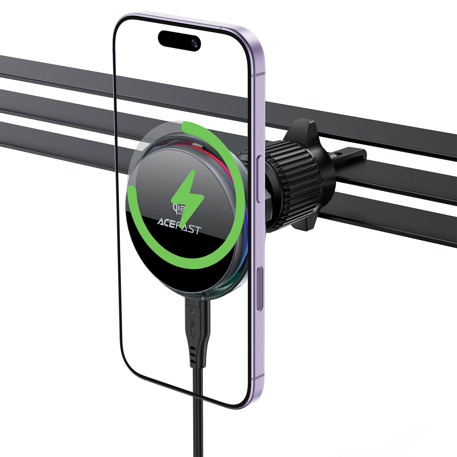 Acefast 25W Magnetic Wireless Car Mount Charger with Active Cooling D61