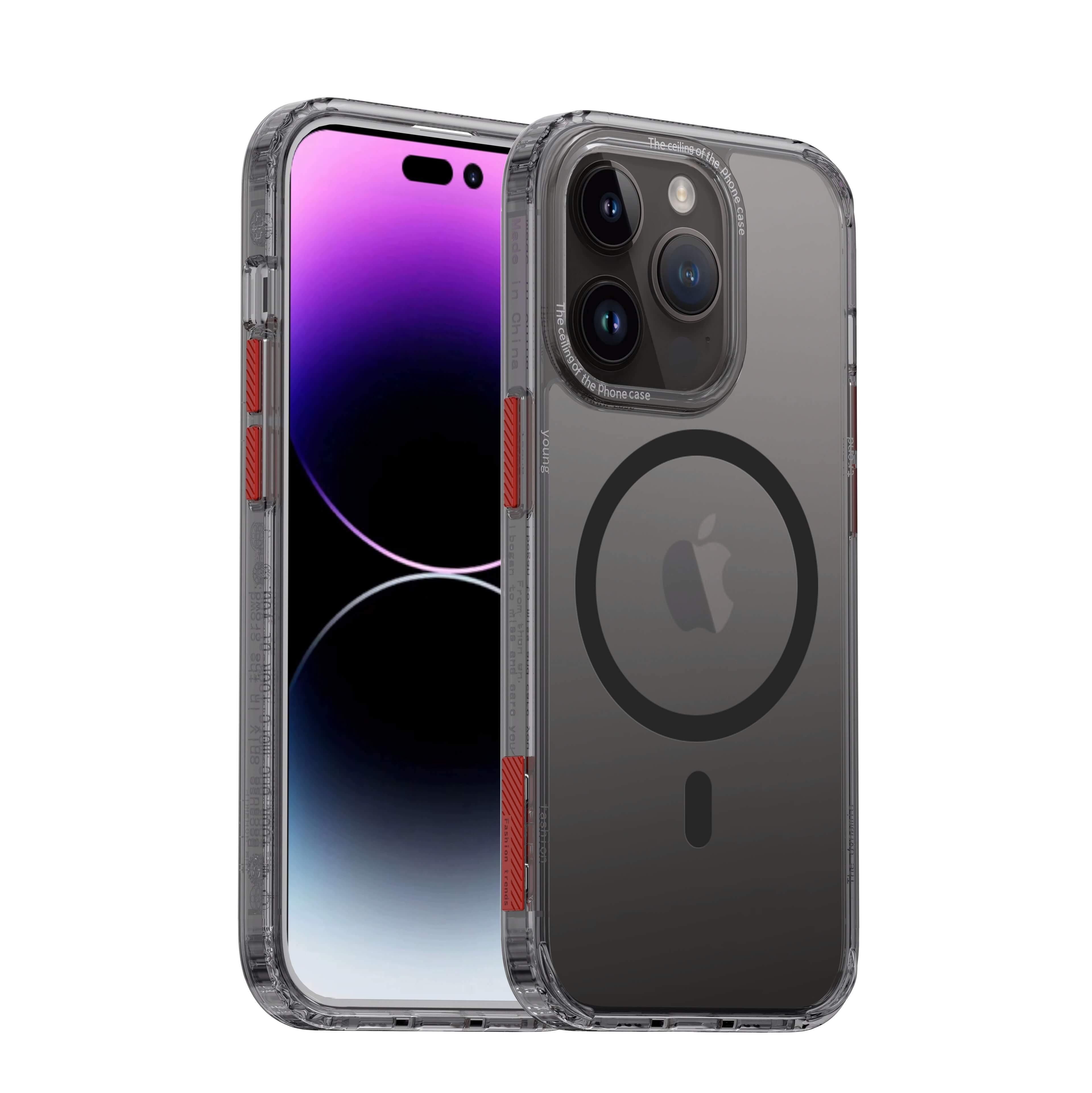 iPhone 15Pro Elite Series Transparent Magsafe Detachable Buttons Phone Case