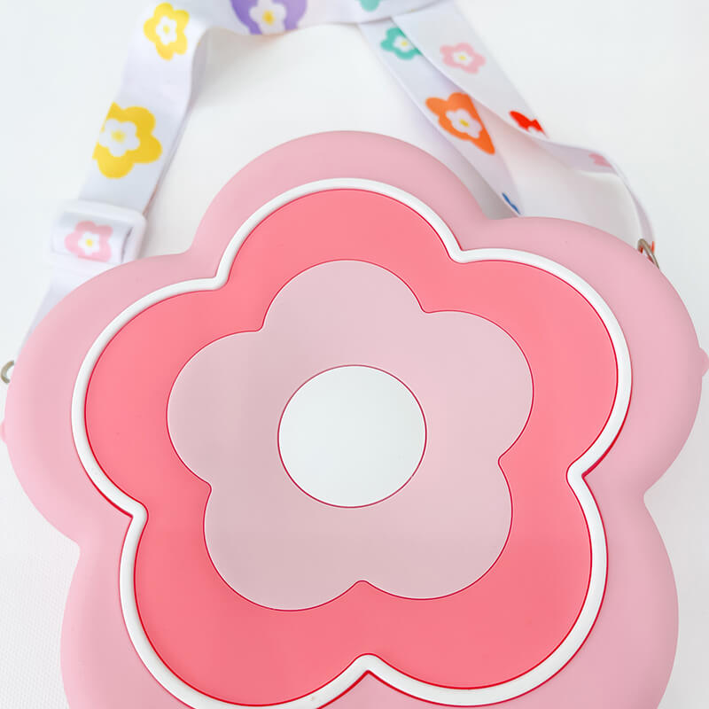 Flower Q Uncle Silicone Children's Crossbody Bags Phone Bag