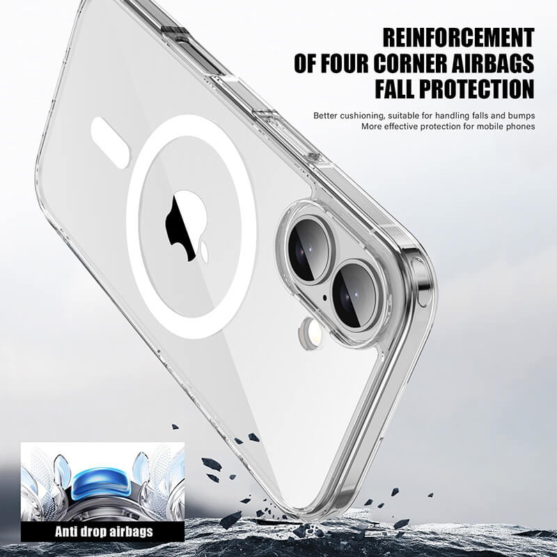 iPhone 17 Aurora Magsafe Series Crystal Transparent Phone Case