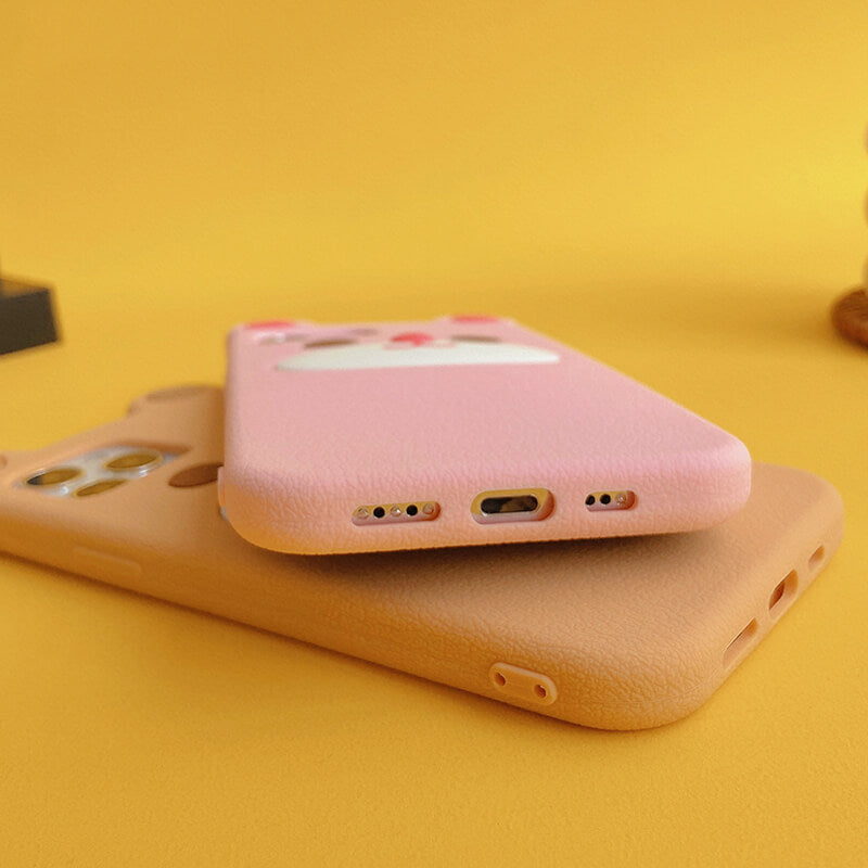 iPhone 13Pro Max Q Uncle Brown Bear Silicone Phone Case