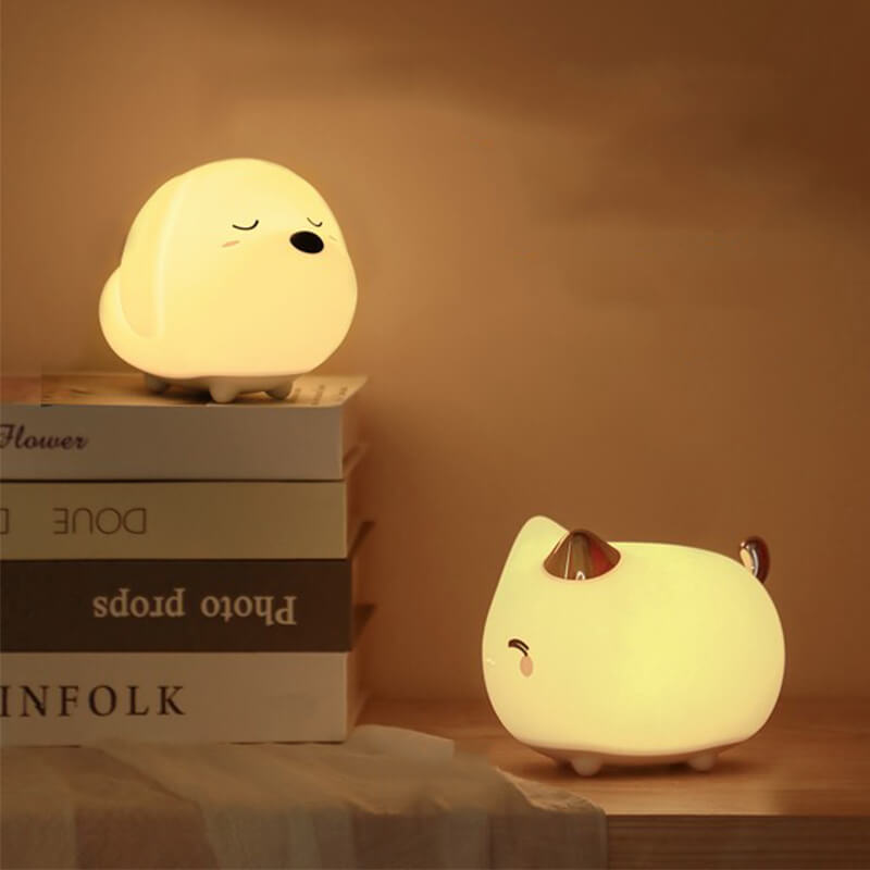Baseus Adorable Dog Silicone RGB Mode Night Pat Light DGAM-B02