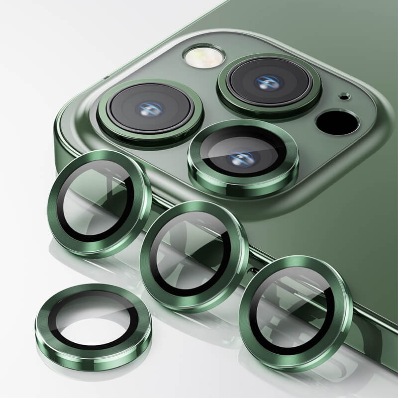 9H Multicolor Tempered Glass Compatible with iPhone 13 Pro Max Individual Camera Lens Cover Protector