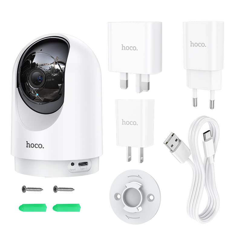 Hoco Indoor 3MP Full HD PTZ Security Camera with Night Vision D1