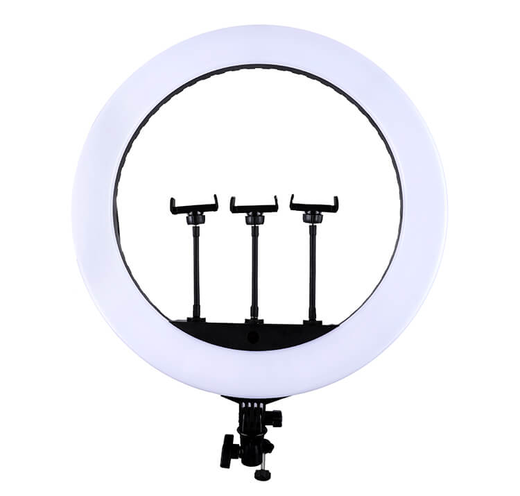 HQ 21 inch 53cm LED Soft Ring Light with 1.9M Tripod Stand 3 Phone Holders
