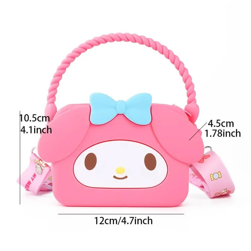 Sanrio Q Uncle Children's Silicone Handheld Square Bag Hand Purse