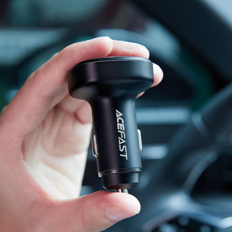 Acefast Multi-Port Fast Car Charger Type-C & USB-A 65W (30W+35W)