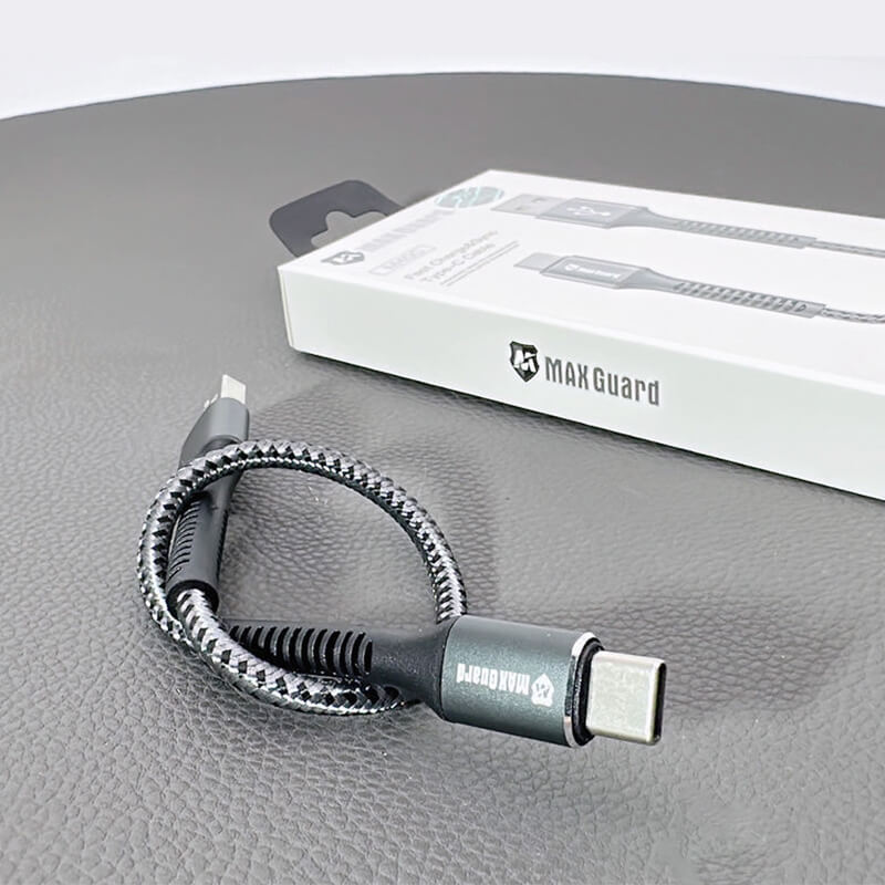 Maxguard USB to Type-C Braided Charging Cable 25cm 3A