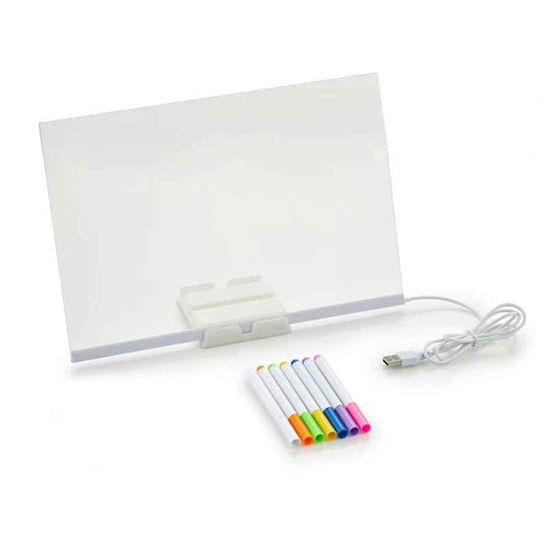 Mobie LED Acrylic Writing And Drawing Board With Warm Light For Kids 3+