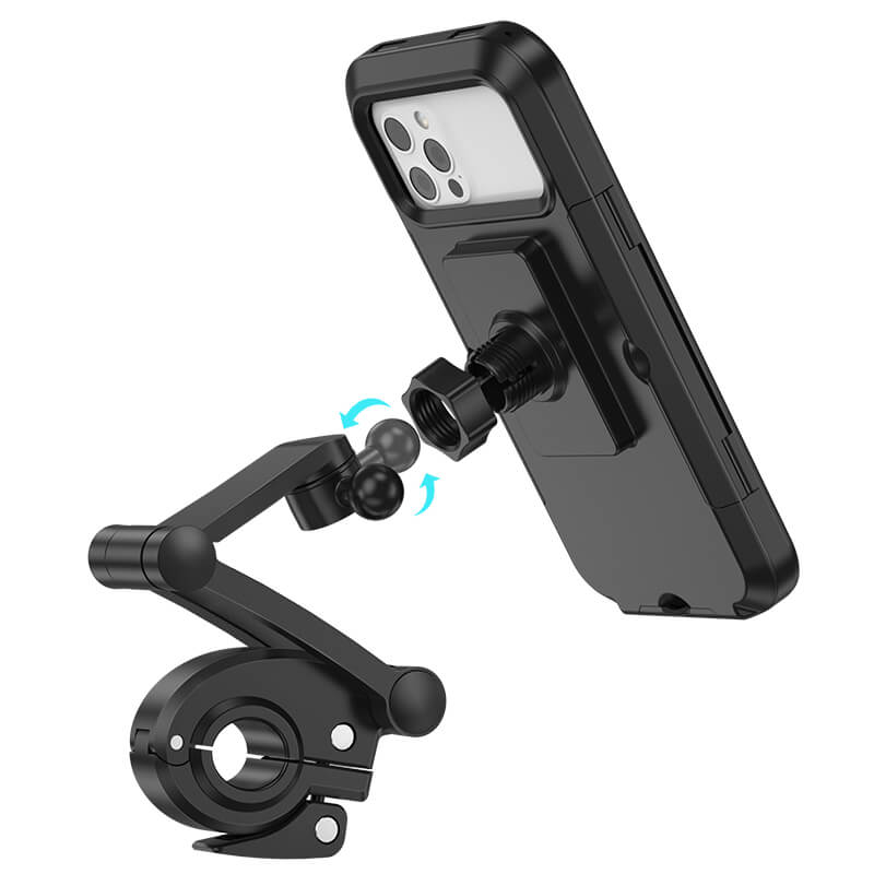 hoco Bicycle & Motorcycle Fully Enclosed Waterproof Mobile Phone Holder CA101