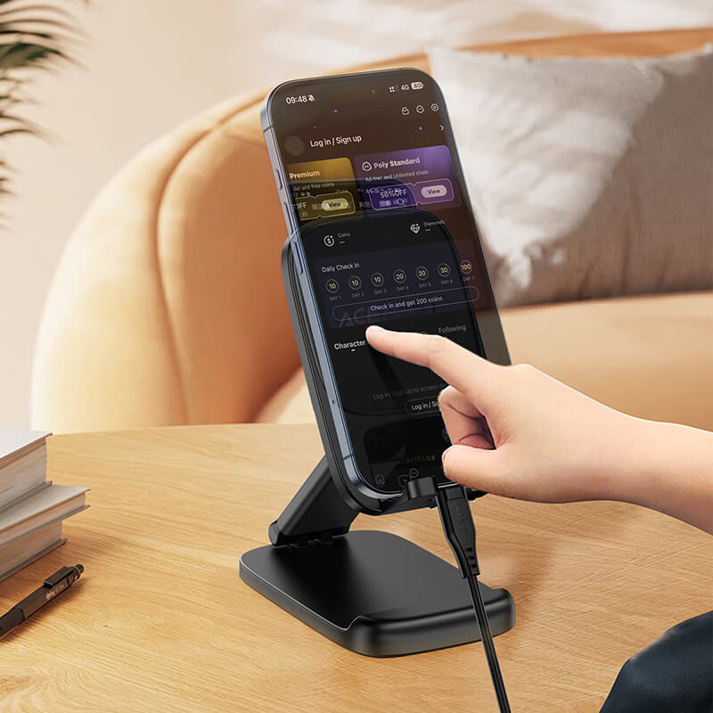 Acefast Foldable Desk Phone Stand with Dual Axis Adjustment E45