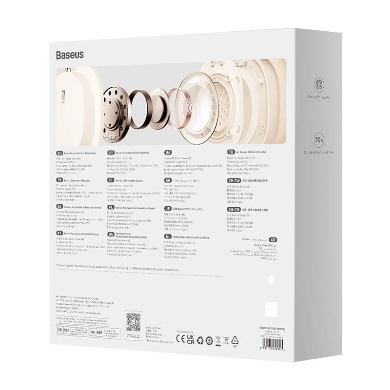 Baseus Bowie D05 BT5.3 Wireless Headphones 70 Hours Battery Life