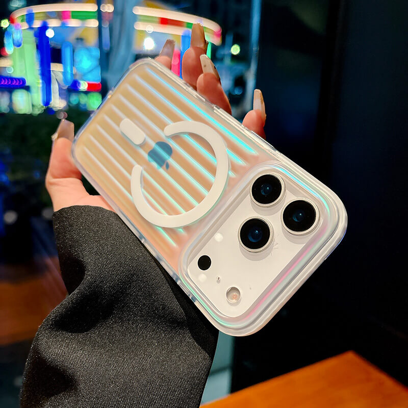 iPhone 17 Pro Corrugated Glitter Series Phone Case