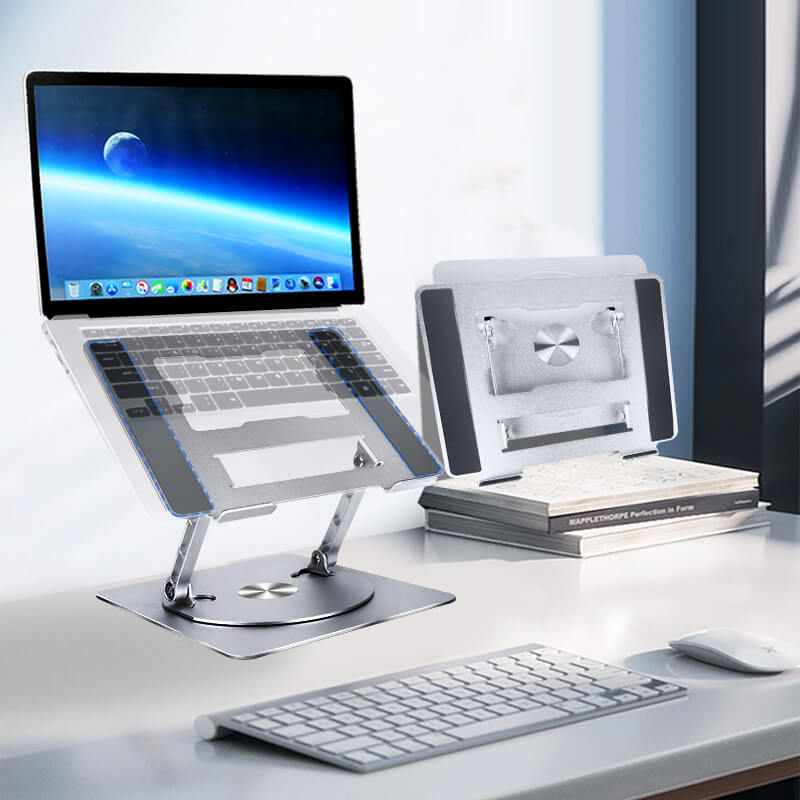 SAIJI Aluminum Alloy 360° Rotating Tablets & Laptops Stand D092