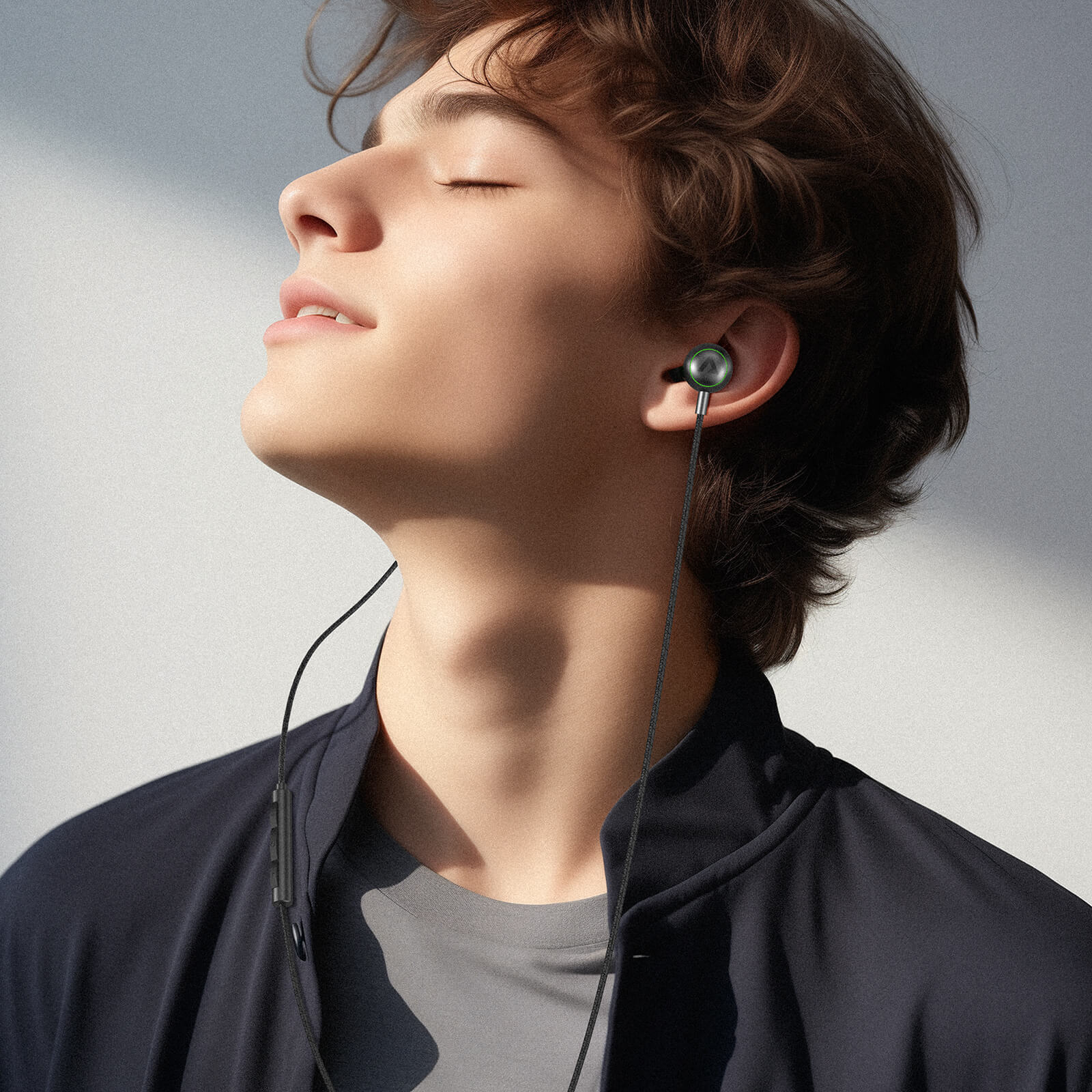 Acefast USB-C Lightweight Noise-Canceling Microphone Wired Earphones L5