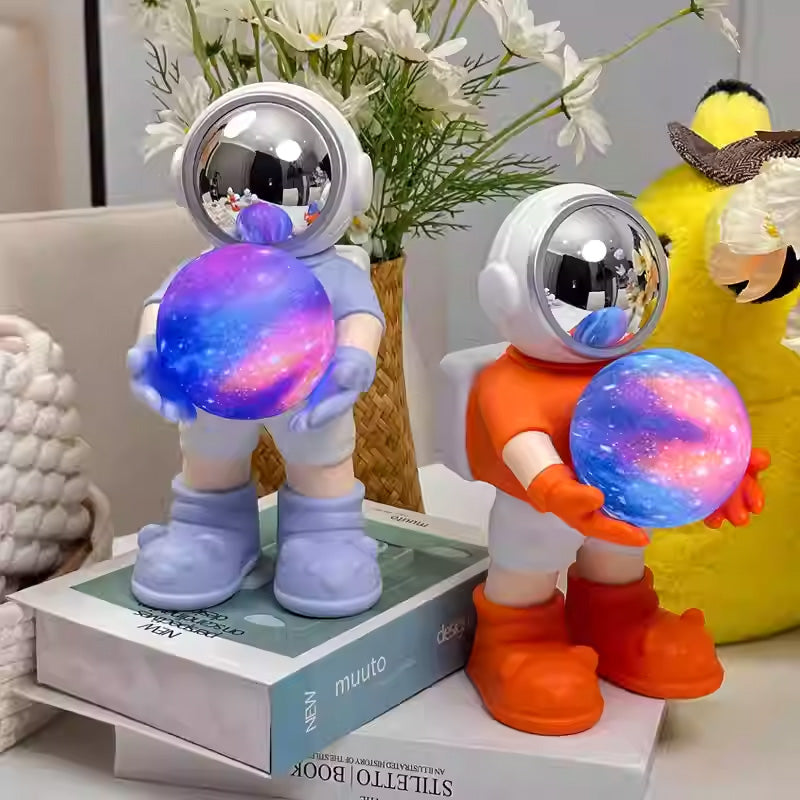 Mobie Compact Multifunctional Astronaut Ornament Bluetooth Speaker Night Light YM-127