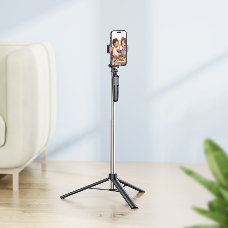 hoco Premium Selfie Stick with Bluetooth Remote & Tripod Stand for Smartphones K19