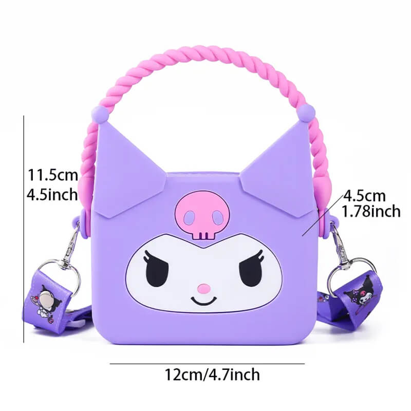 Sanrio Q Uncle Children's Silicone Handheld Square Bag Hand Purse