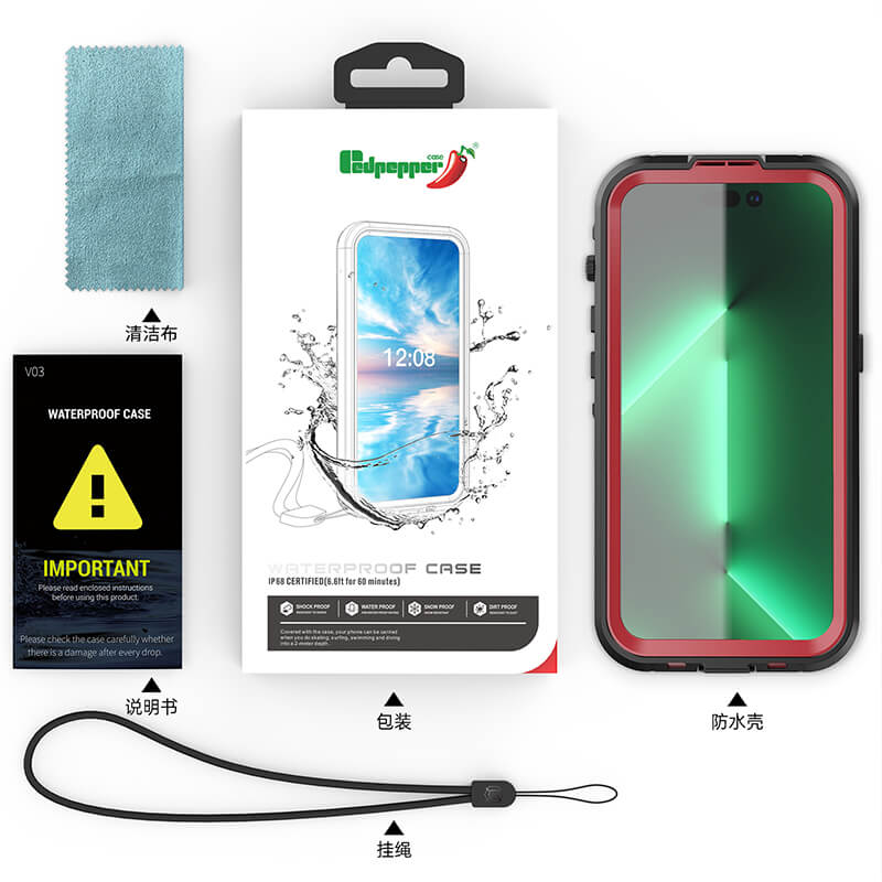 iPhone 14 Plus Redpepper IP68 Waterproof Anti-Fall 2M Submersion Magsafe Ultimate Protection Case