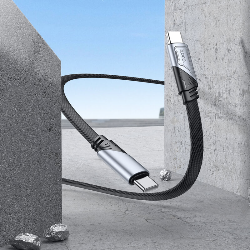hoco Braided Type-C to Type-C 60W Fast Charging Data Cable 1.2m U119
