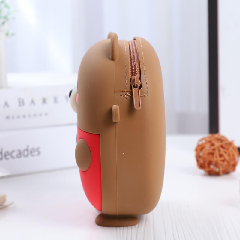 Little Bear Q Uncle Silicone Children's Crossbody Bags Coin Purse