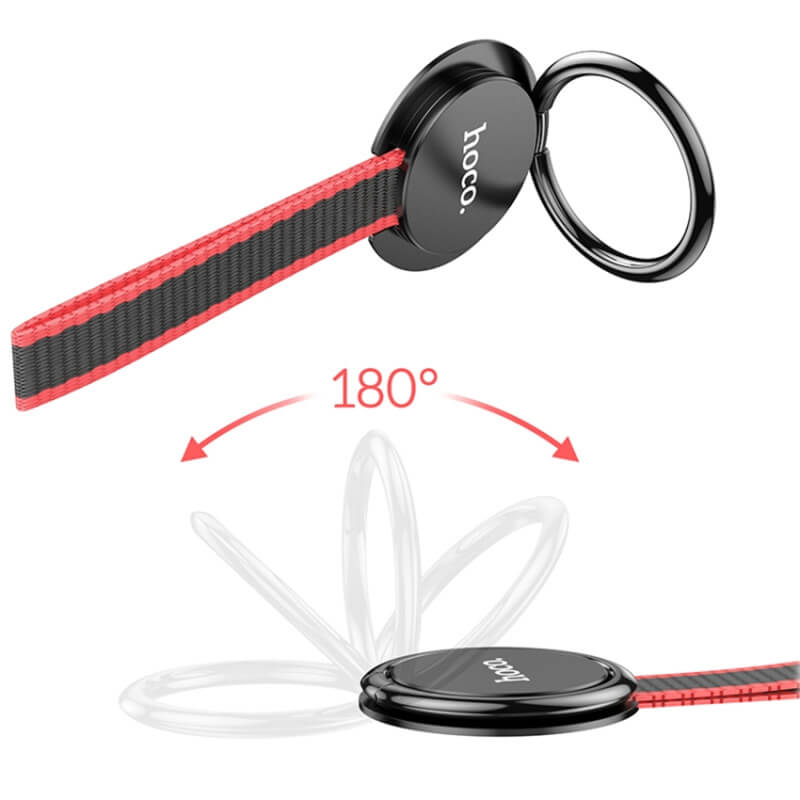 Hoco 360° Rotatable Phone Ring Holder Grip with Anti Drop Strap GM105