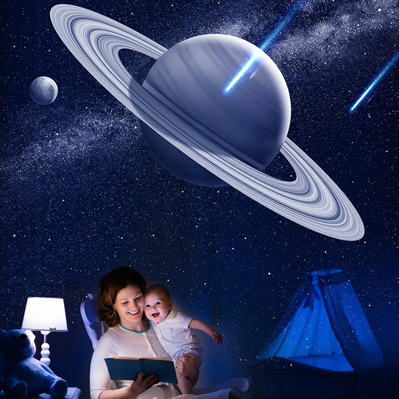 Mobie Timing Star Sky Projector Lamp with Built-In White Noise