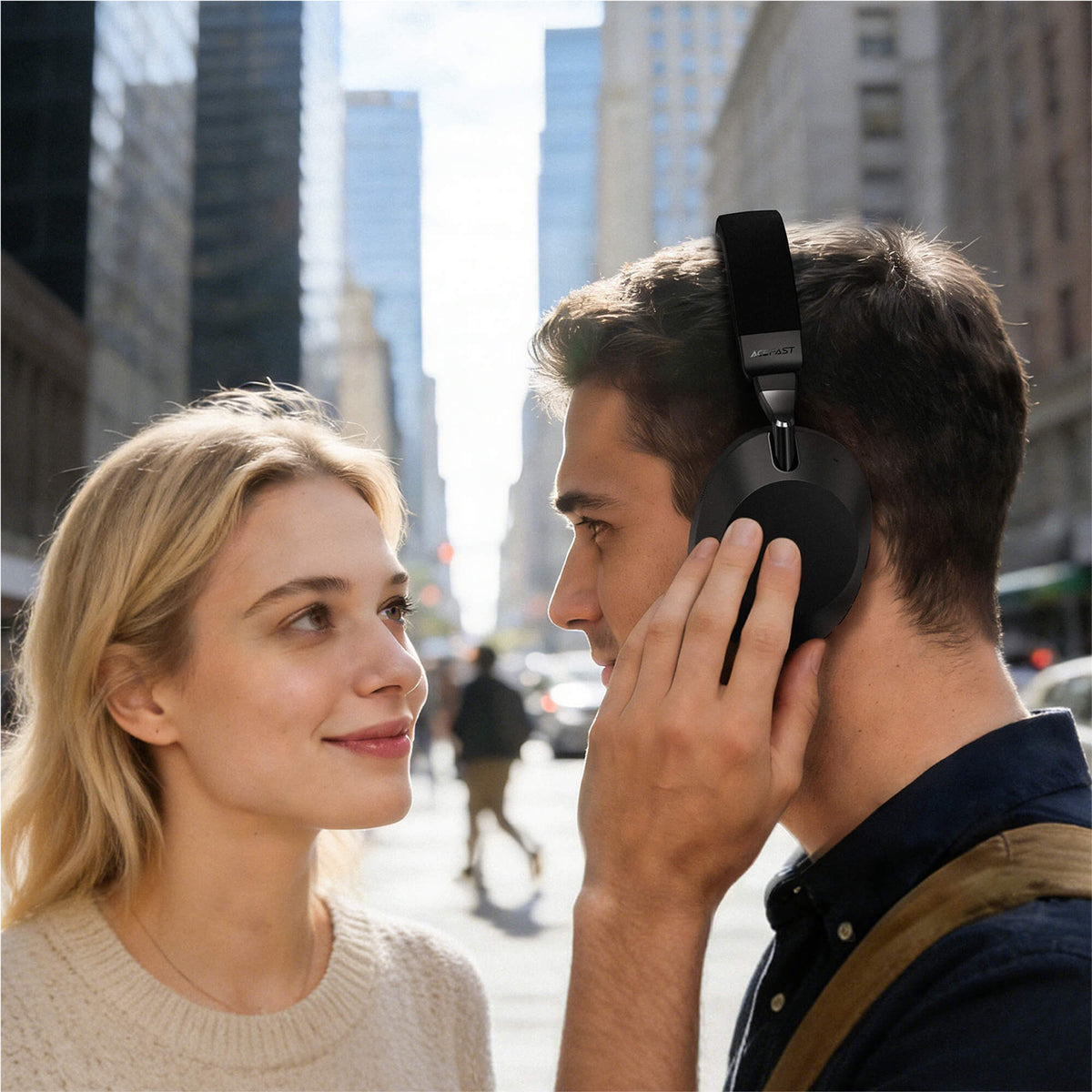 Acefast Hybrid ANC -52dB Noise Cancelling 80H Playback Bluetooth 6.0 Wireless Headphones H14