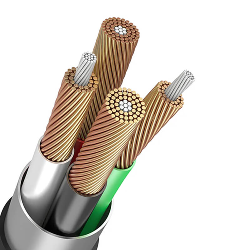 VFAN 3 in 1 USB to Micro Type-C Lightning Charging Data Cable 1.2m X1