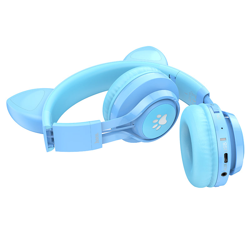 hoco. Cat Ear Bluetooth Headphones for Girls and Kids Ages 3+ W39