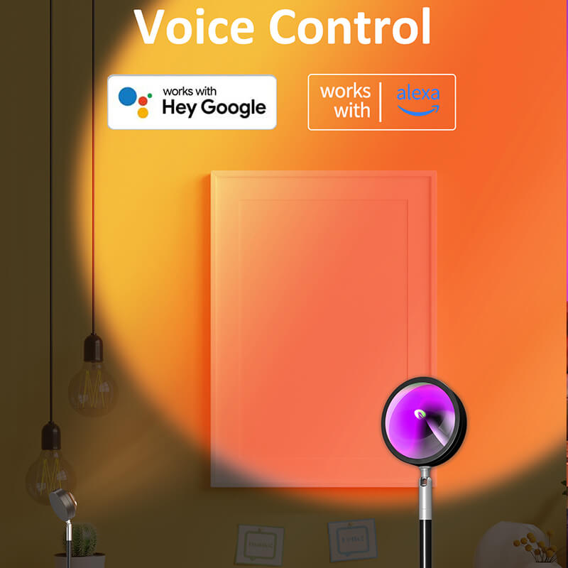 Mobie Smart Sunset Lamp Projector 180° Rotation with Remote