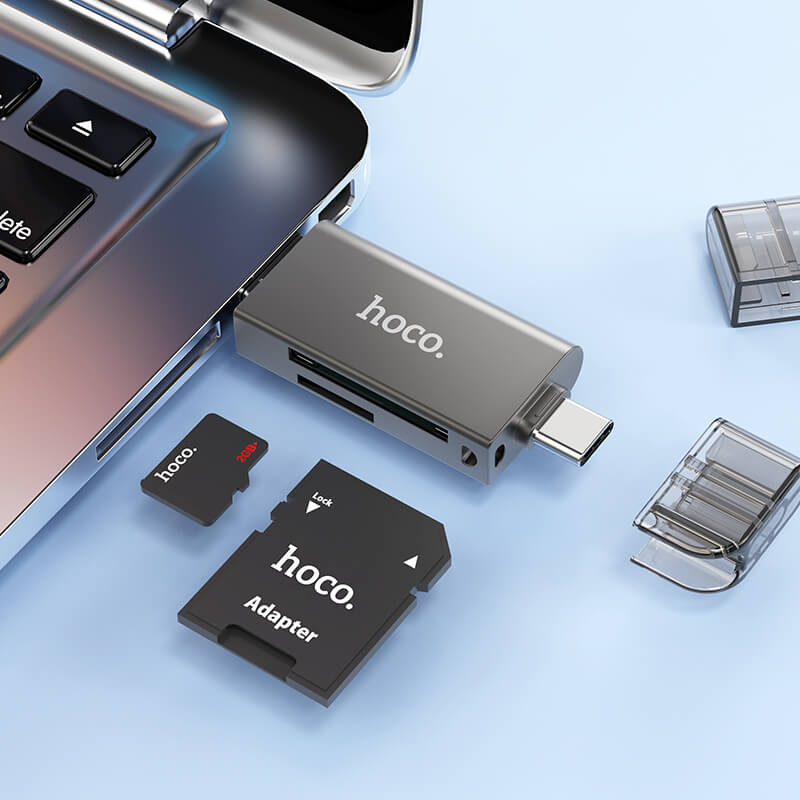 hoco Dual Slot USB-C & USB-A Card Reader HB39