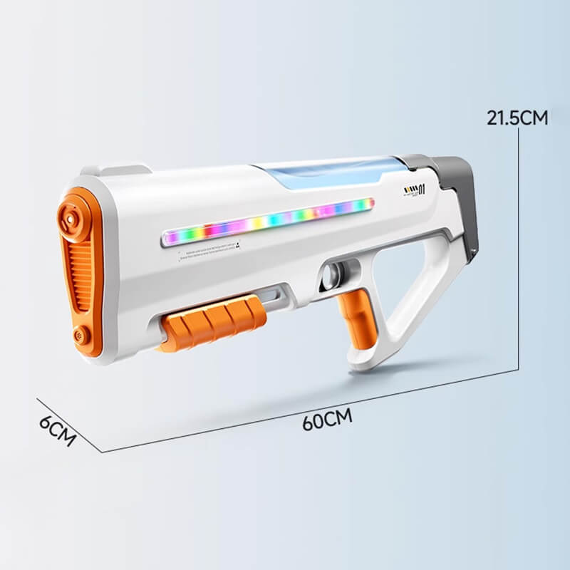 Mobie Auto Suction Electric Water Gun with LED Lights for Kids 8+