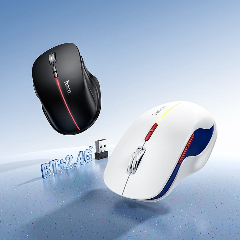 Hoco Dual Mode 2.4G Bluetooth Wireless Ergonomic Mouse GM40