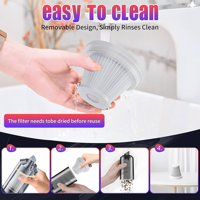 Mobie 5 in 1 16000Pa Suction Car Handheld Wireless Vacuum Cleaner ST-6693A PLUS