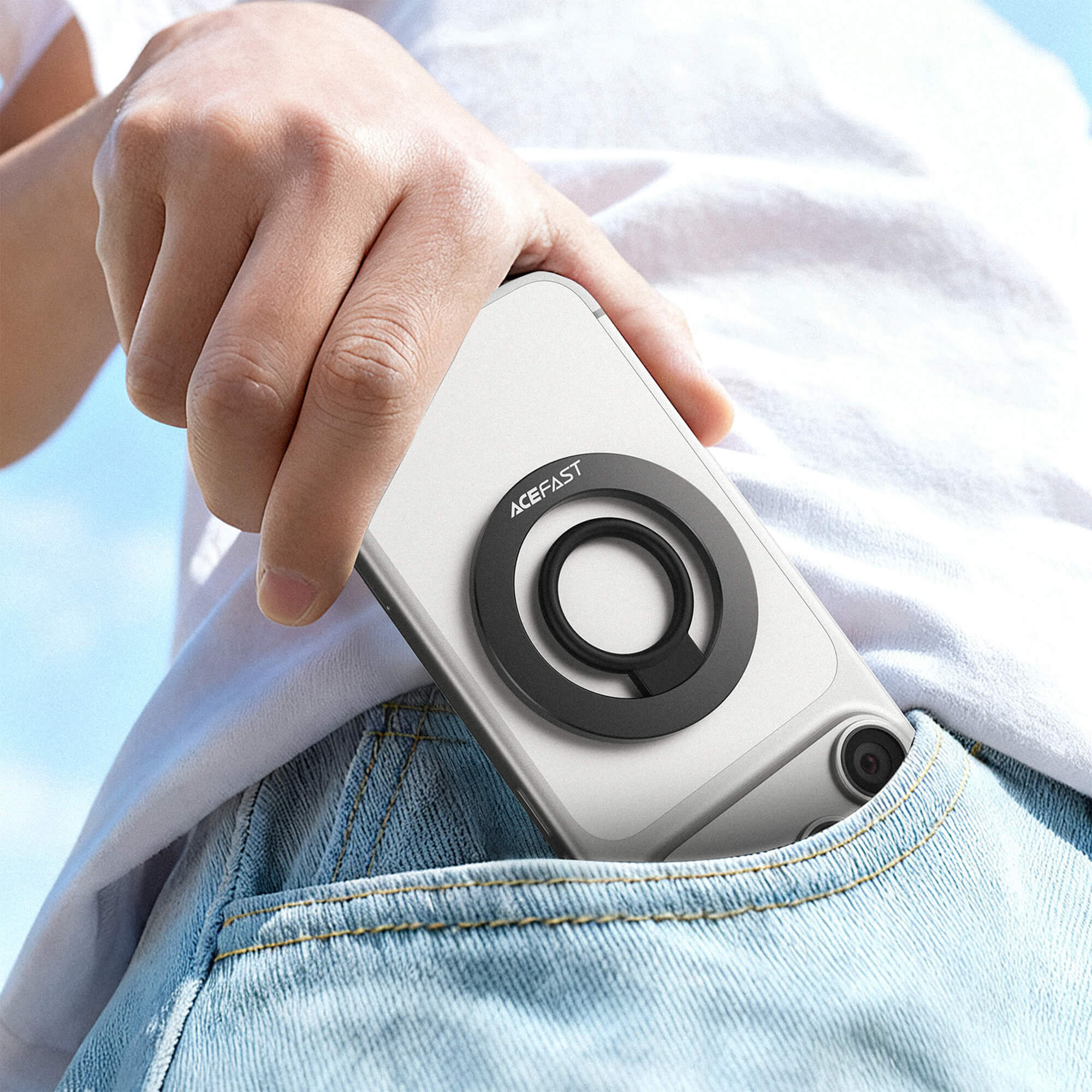 Acefast Ultra Slim Magnetic Ring Phone Holder E35