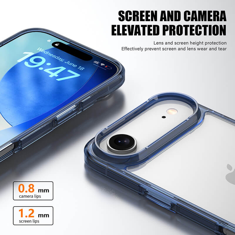 iPhone 17 Air Aurora Series Crystal Transparent Phone Case