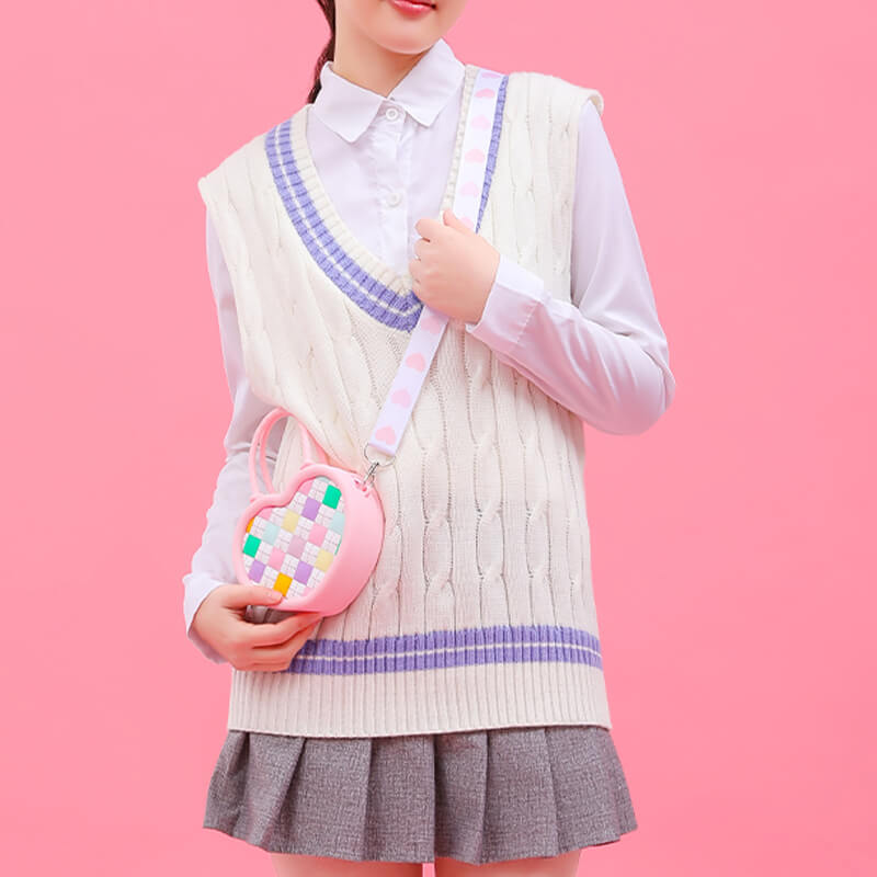 Diamond Love Q Uncle Silicone Children's Dual-use Bag