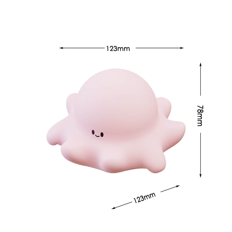 Mobie Octopus Baby Silicone Soft Touch Pat Light Night Lamp