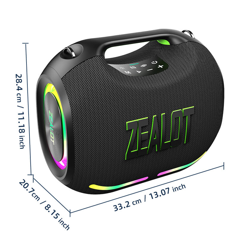 Zealot 120W Powerful Bass Bluetooth Speaker with Dolby Atmos and Stand ZW01
