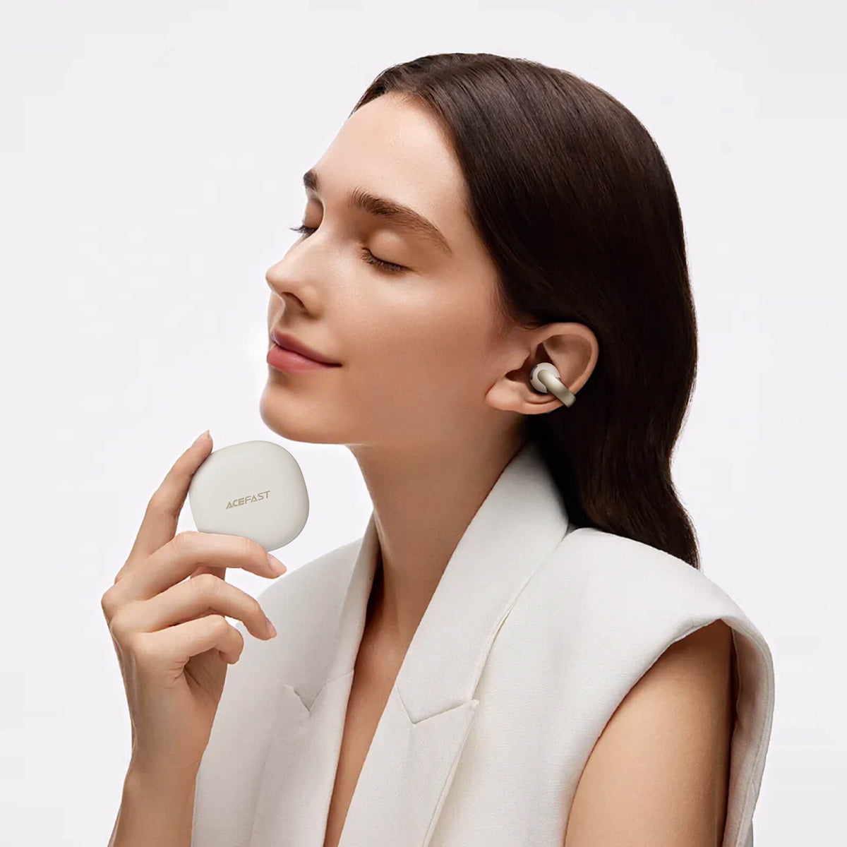 Acefast 6H Playtime IPX4 Bluetooth 6.0 Open Ear Earbuds with App Control FA007