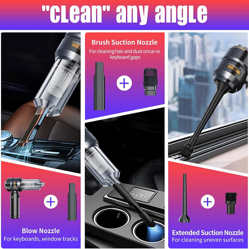 Mobie 5 in 1 16000Pa Suction Car Handheld Wireless Vacuum Cleaner ST-6693A PLUS