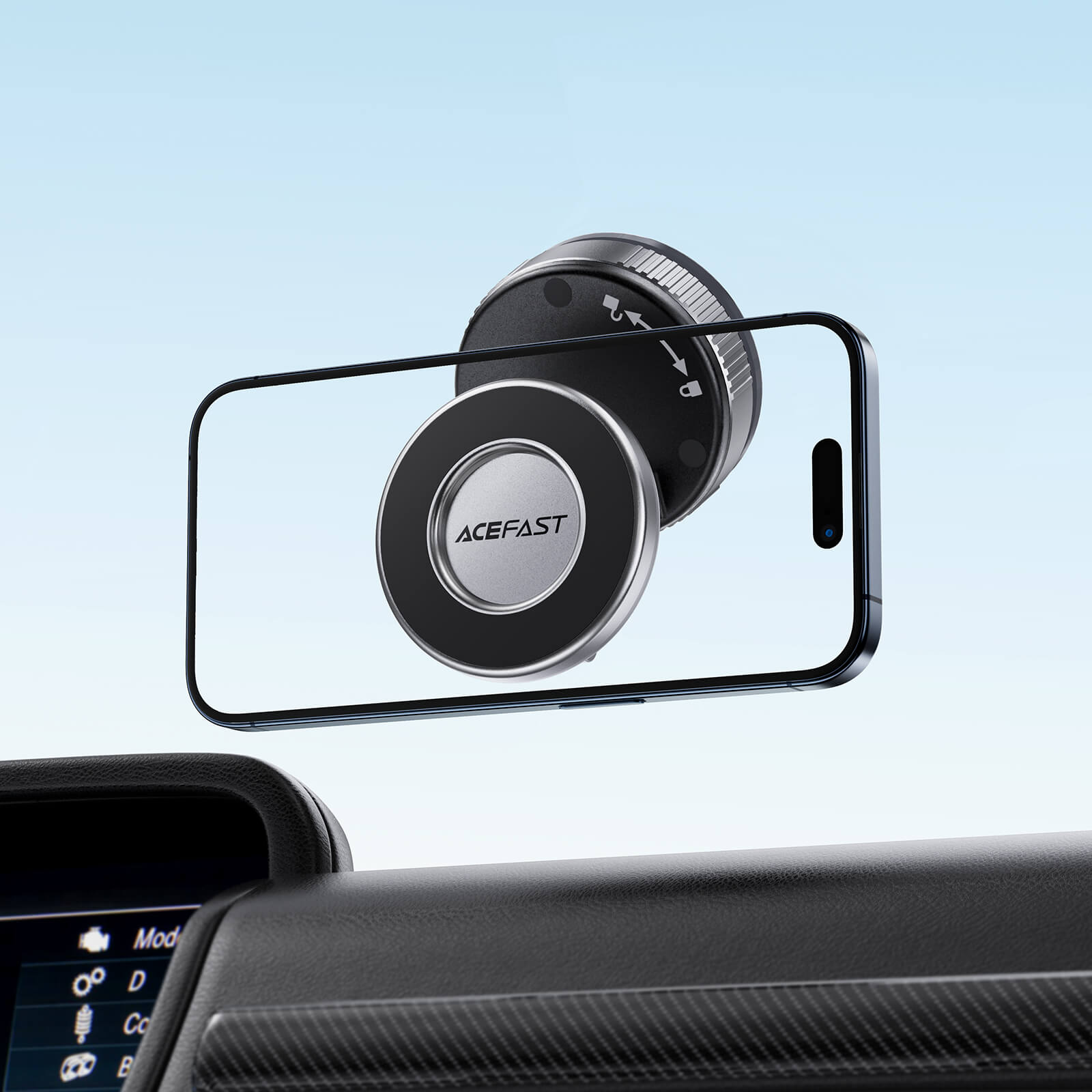 Acefast 360° Adjustable Vaccum Suction Magnetic Car Phone Holder E28
