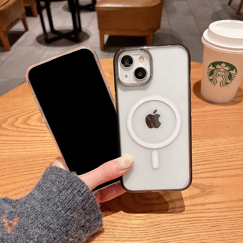 iPhone 16 Pro Aurora Series Crystal Transparent Magsafe Phone Case